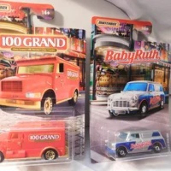 Matchbox Candy Car Vehicles Lot of 4 Baby Ruth - 100 Grand - Butterfinger NEW - Picture 3 of 4